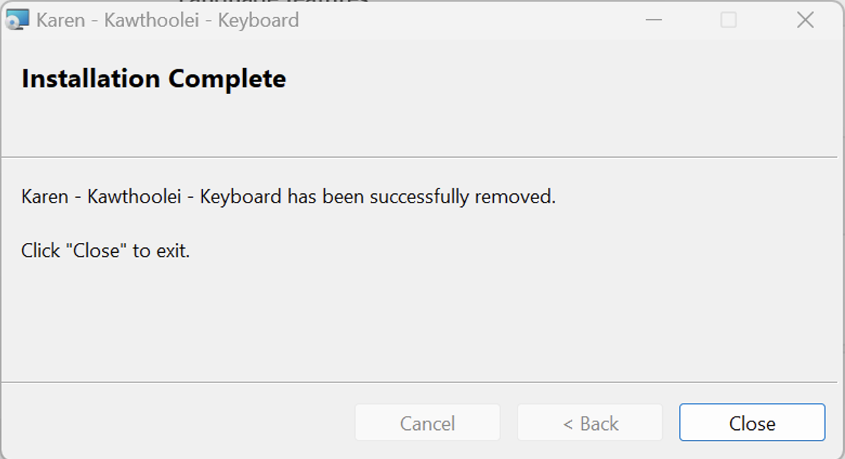 Windows keyboard layout 2